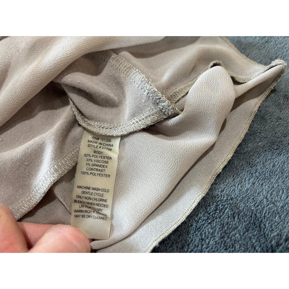 Soft Surroundings Long Sleeve Tunic, Women's Size Medium, Lightweight Tan Cream - Picture 7 of 11